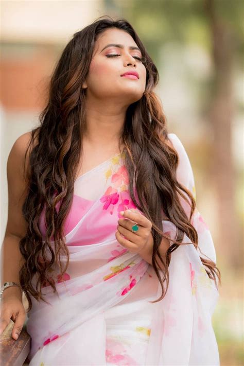 Maybe you would like to learn more about one of these? Farina Azad In White Floral Saree Photos