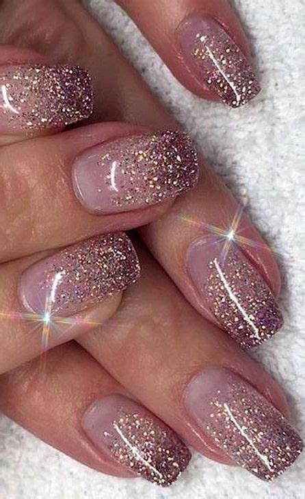 Pin By Тимур Салихов On Glitter Rose Gold Nails Glitter Gold Glitter