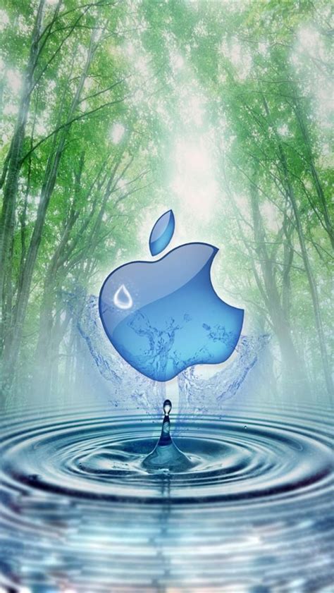 Apple And Water Tree Iphone 5 Wallpapers Downloads