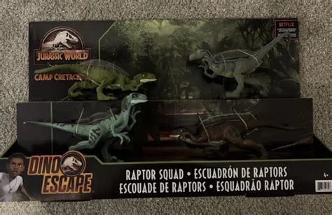 Jurassic World Camp Cretaceous Dino Escape Raptor Squad 4 Pack 7000 Picclick