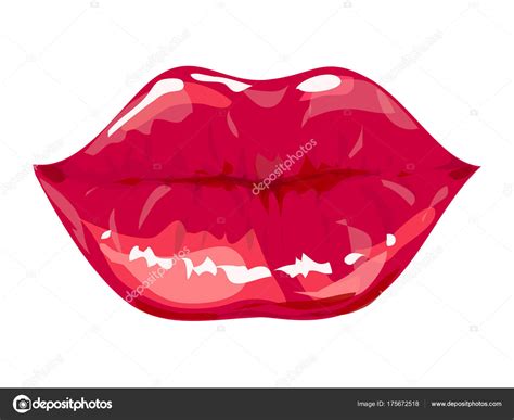 Woman Lips Vector Illustration Stock Vector Image By ©de Kay 175672518