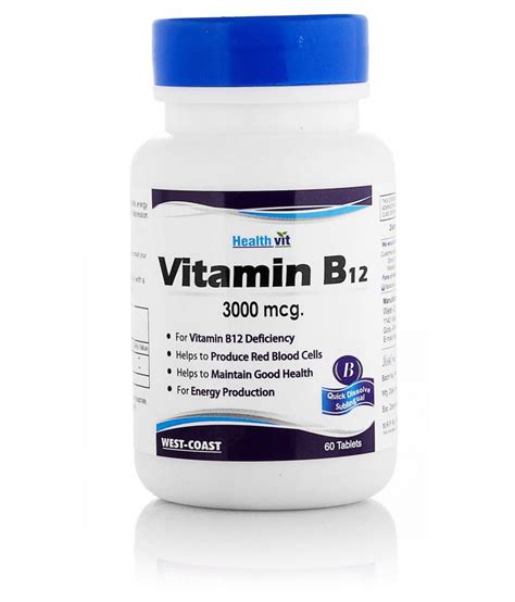 Best in india review is one of the best products reviews channel. Healthvit Vitamin B12 Methylcobalmin 3000mcg 60 Tablets ...