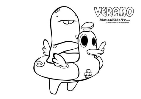 Dibujos animados, juegos, actividades para para niños y mucho más! Dibujos colorear verano, Glumpers flotador - Actividades ...