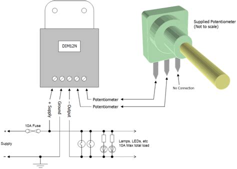 External potentiometer (for the second part of this tutorial). DIM12N - LED Dimmer, Rotary Potentiometer Controlled ...