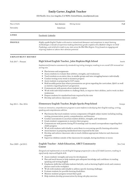Resume Templates PDF And Word Free Downloads Guides