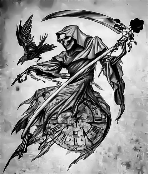 Evil Grim Reaper Tattoo Drawing Best Tattoo Ideas