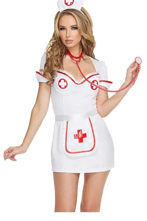 hot sale 2016 hospital medical uniforms women 3pcs flirty night sexy nurse costume doctor