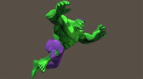 Hulk Marvel Vs Capcom 3 Rigged For Poser 3d Model Rigged Cgtrader