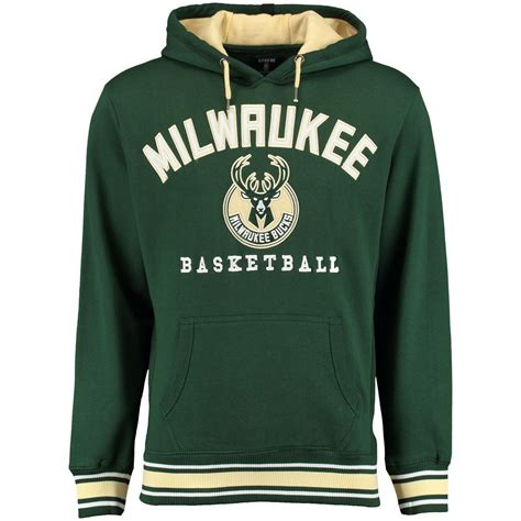 Milwaukee Bucks Unk Mvp 20 Pullover Fleece Hoodie Hunter Green