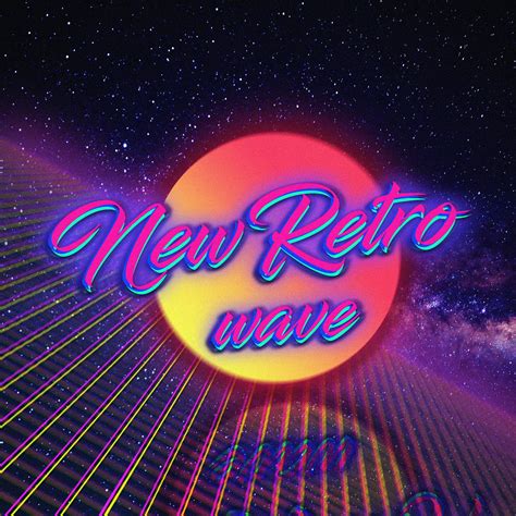 New Retro Wave Text Retro Style New Retro Wave 1980s Digital Art Hd