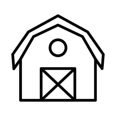 Barn Outline Vector Art Icons And Graphics For Free Download