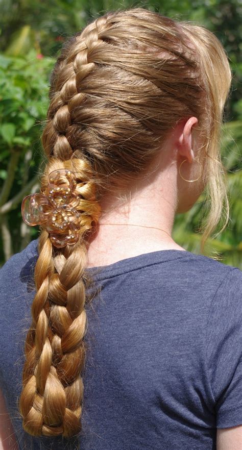 Braids And Hairstyles For Super Long Hair Four Strand French Braid~ My
