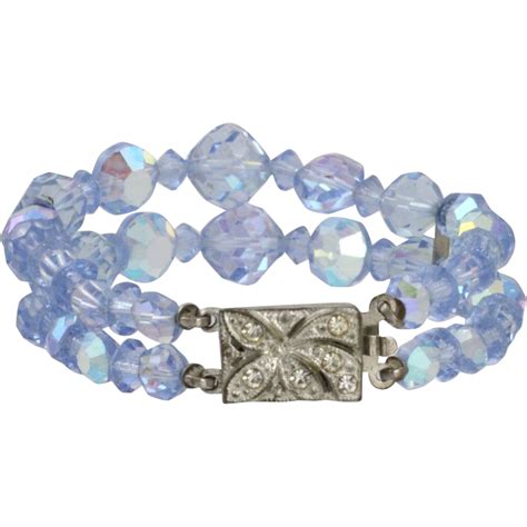 Vintage Swarovski Crystal Bead Bracelet Swarovski Crystal Beads