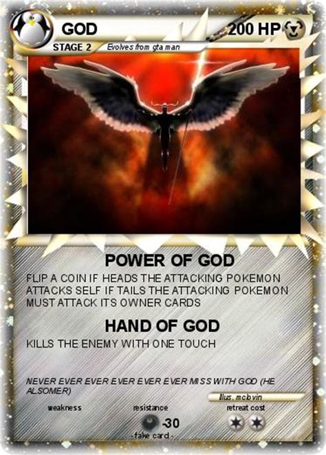 Pokémon God 192 192 Power Of God My Pokemon Card