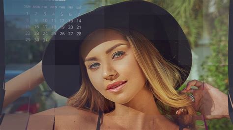 Model Polina Kostiuk 2017 Calendar Youtube