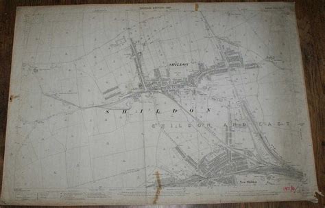 12500 Ordnance Survey Map Durham Sheet Xlii11 Edition Of 1897
