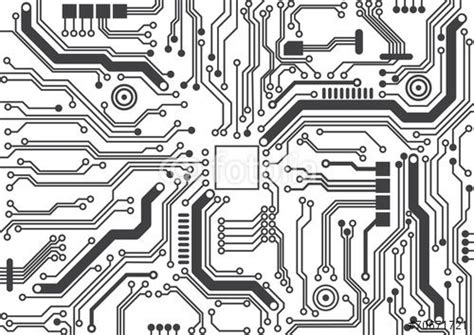 Circuit Board Drawing Pic Drawing Skill