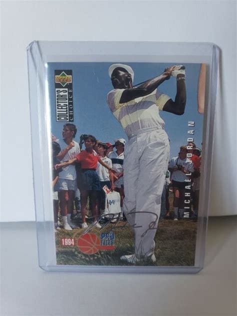 Michael Jordan 1994 Upper Deck Pro Files Silver Signature Golf Card