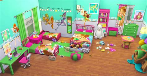 I Create Bedroom Sets For The Sims 4 — Winx Club Bedroom Set For The