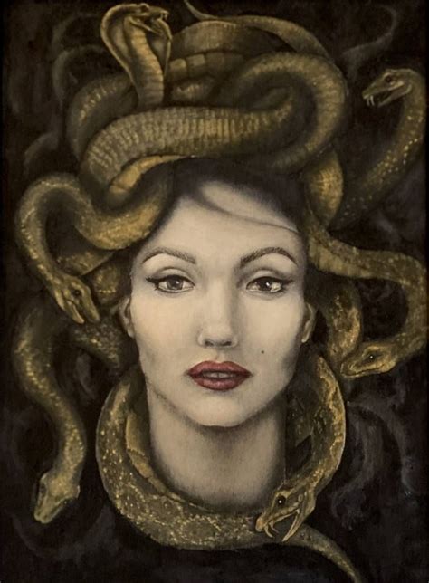 Dolores Chiappone Medusa Medusa Painting Medusa Artwork Medusa Drawing Pop Art Drawing Art