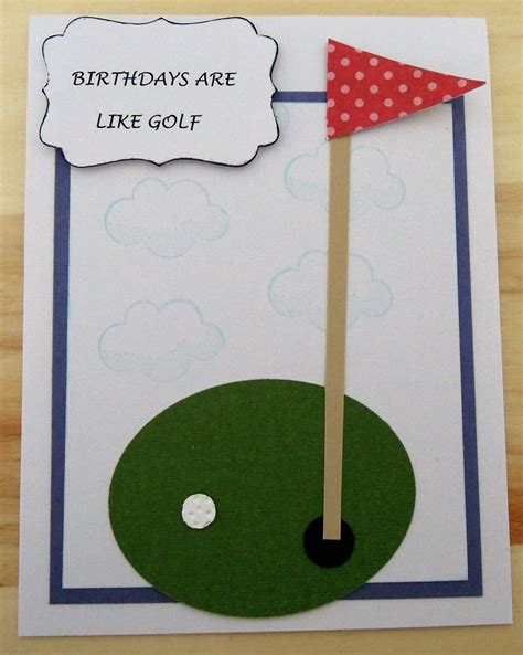 Golf Birthday Card Golf Birthday Cards Masculine Birthday Cards Happy
