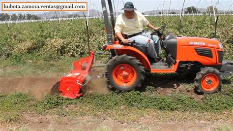 Tractor Agricola Kubota B2320dn Mx Y Rotovator Nardi 100 Mts Youtube