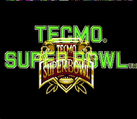 Tecmo Super Bowl Gallery Screenshots Covers Titles And Ingame Images