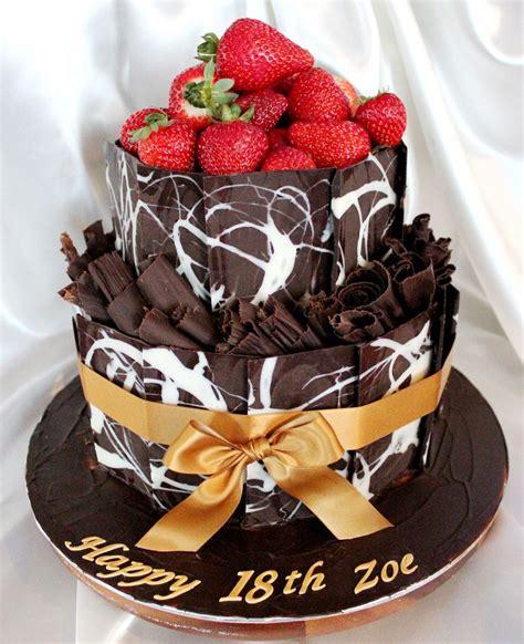 strawberry and chocolate 2 tier birthday cake tiered cakes birthday chocolate strawberries 2