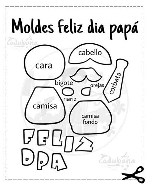 Moldes De Letras Feliz Dia Papa Para Imprimir A Color Decoracion Dia