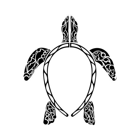 Polynesian Style Turtle Tattoo Black And White Turtle Tattoo Maori