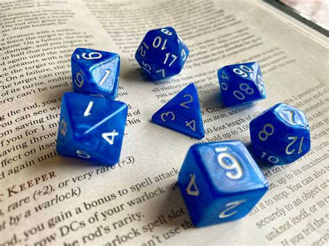 True Blue Dnd Dice Set Rpg Dice Set For Pathfinder Dungeons And Dragons