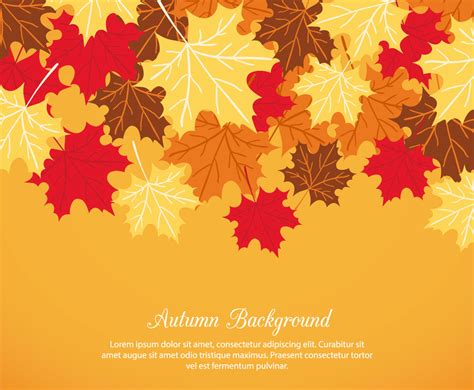 Autumn Vector Background Vector Art And Graphics