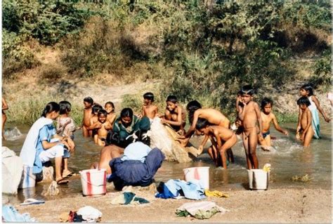 Zulu Girls Bathing In River Cumception