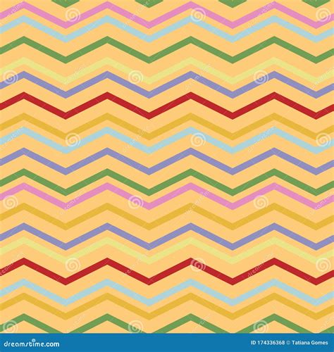 Colorful Zigzag Seamless Pattern Chevron Vintage Pattern Abstract