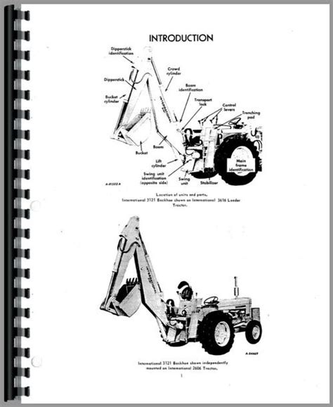 International Harvester 3514 Backhoe Attachment Operators Manual