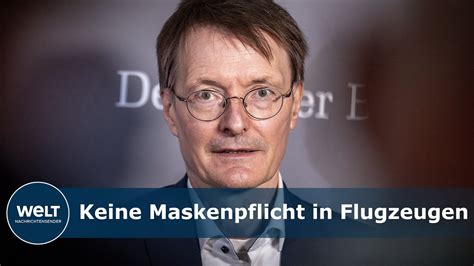 Karl Lauterbach Keine Maskenpflicht In Flugzeugen Aber Weiter In Bus