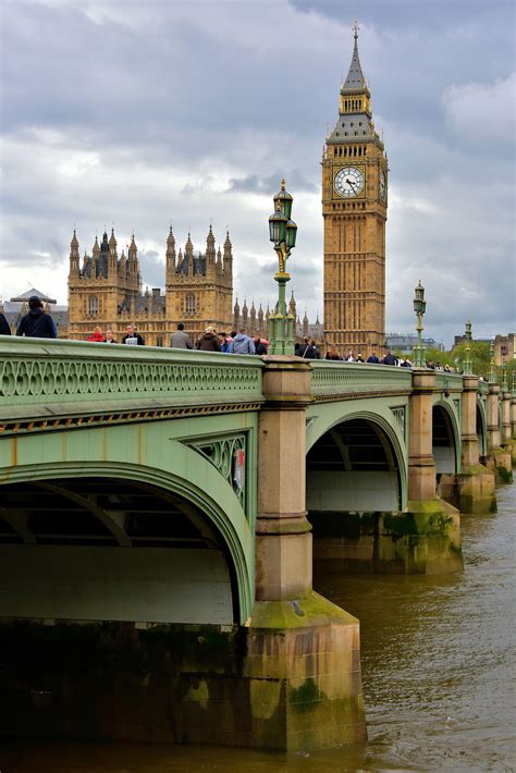 Westminster Bridge And Palace Of Westminster In London England