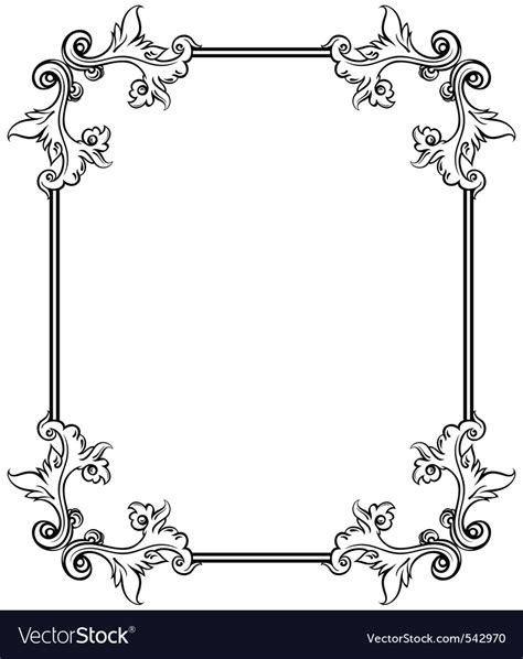 Simple Decorative Frame Royalty Free Vector Image