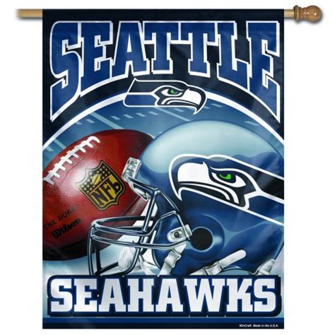 Nfl Banner Flag Wincraft Seattle Seahawks 27x37 Vertical Flag