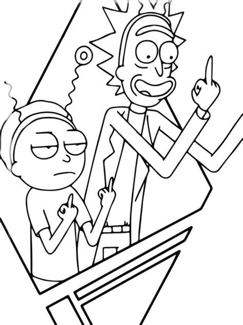 Rick and morty coloring page staggering photo ideas pages drawing trippy. Free Rick and Morty coloring pages. Download and print Rick and Morty coloring pages