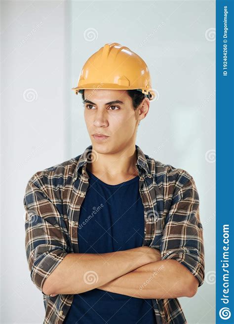 Serious Young Builder Stock Photo Image Of People Expertise 192404260