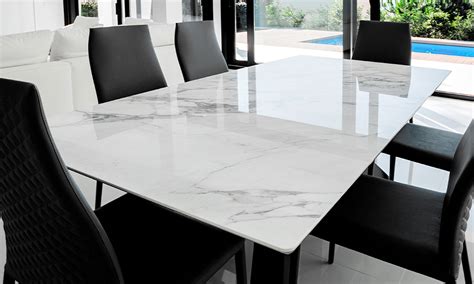 Italian Marble Dining Table Set Buy Royaloak Naples Italian Marble 4