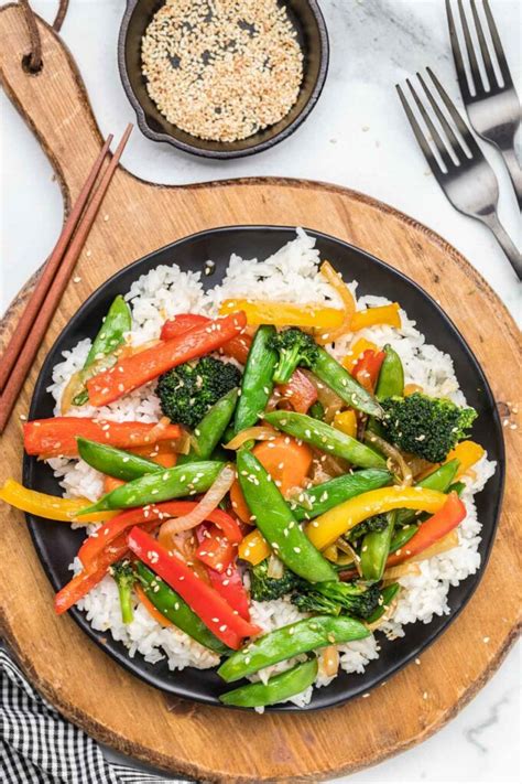 Vegetable stir fry 15 minute meal