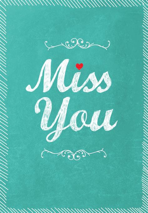 Printable I Miss You Cards Printable World Holiday