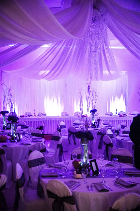 Purple Uplighting For Our Winter Wedding Winter Wedding Getting