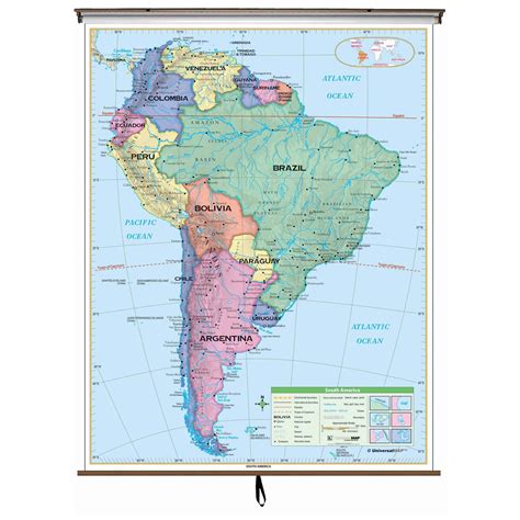 South America Essential Classroom Wall Map Images And Photos Finder