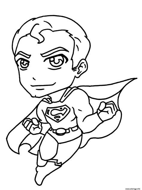 Coloriage Garcon Super Heros Superman Dessin Garcon à Imprimer