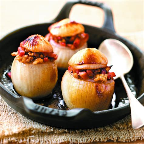 Recette oignons doux farçis aux noix