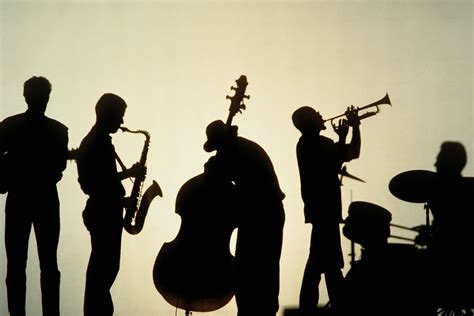 Woodcut illustration commissioned for a small jazz club in cincinnati, ohio. Musical Instruments of Jazz and Different Styles