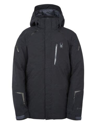 Spyder Copper Gtx Insulated Snow Ski Jacket Gore Tex Black Mens Size Xl
